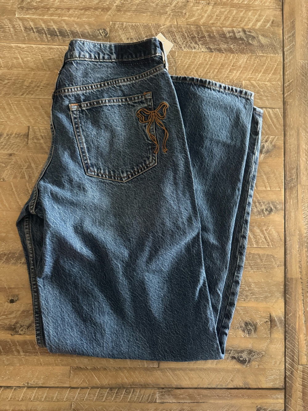 Abercrombie 4 Long Low Rise, Ultra Loose Jeans